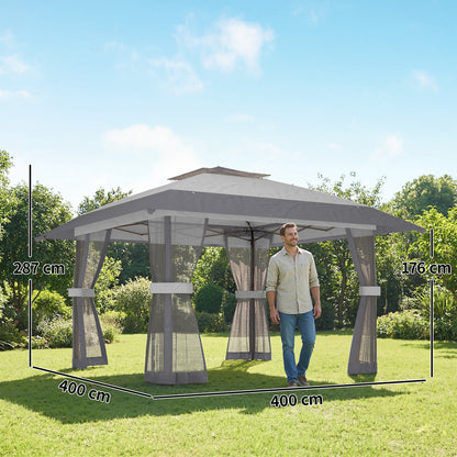 Outsunny Carpa Plegable 4x4 M_2
