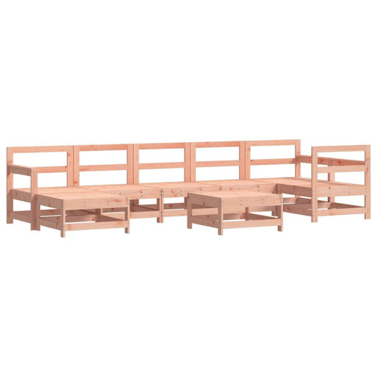 Vidaxl Juego De Muebles De Jardín 8 Pzas Madera Maciza Abeto Douglas_0