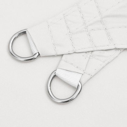 Vidaxl Toldo De Vela Triangular Tela Oxford Blanco 4x5x5 M_4