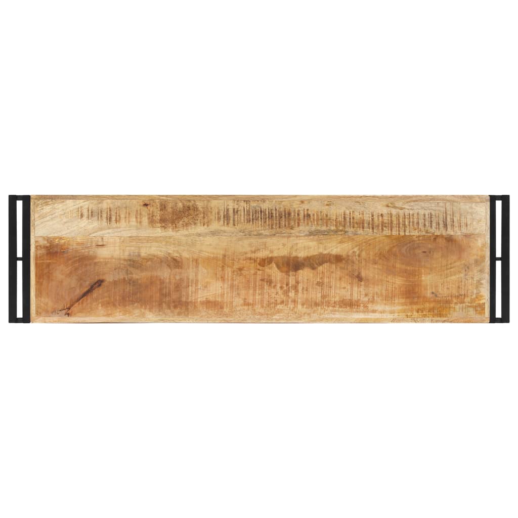 Mesa Consola De Madera De Mango Rugosa 120x30x75 Cm_1