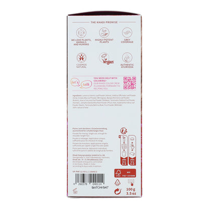 Henna natural Amla y Jatropha, Khadi,100 g