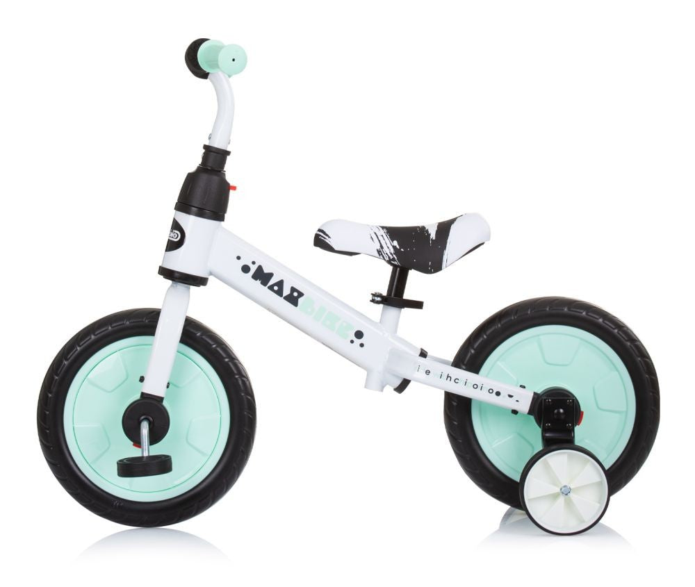 Bicicleta Infantil Con Pedales Y Ruedines Max Bike Mint_1