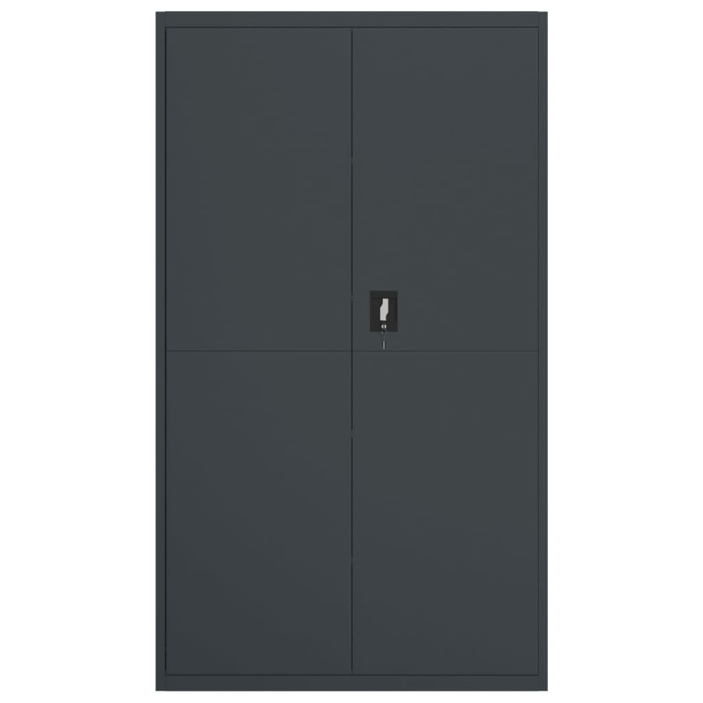 Armario Archivador De Acero Gris Antracita 105x40x180 Cm_2