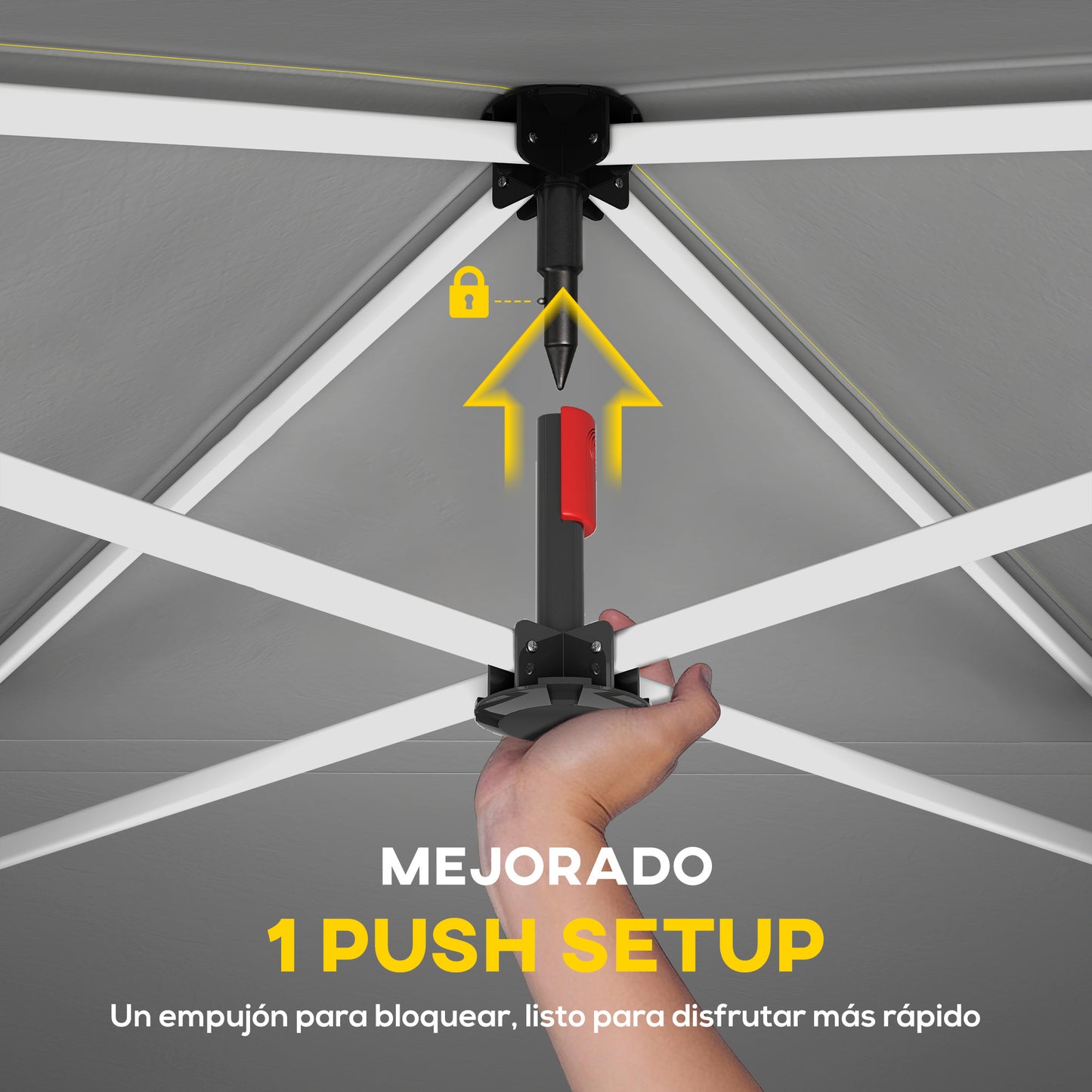 Outsunny Carpa Plegable 3x3 M_4