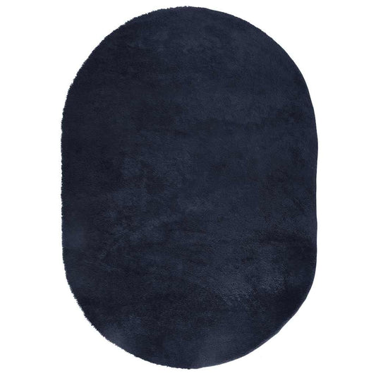 Vidaxl Alfombra De Pelo Largo Navarra Azul Marino 300x200 Cm Poliéster_0