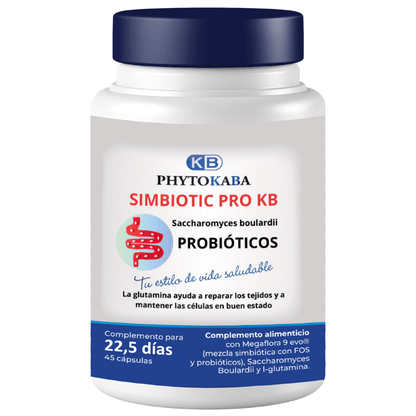 Simbiotic Pro Kb 45 Cápsulas Mezcla Probiótica. Flora Intestinal