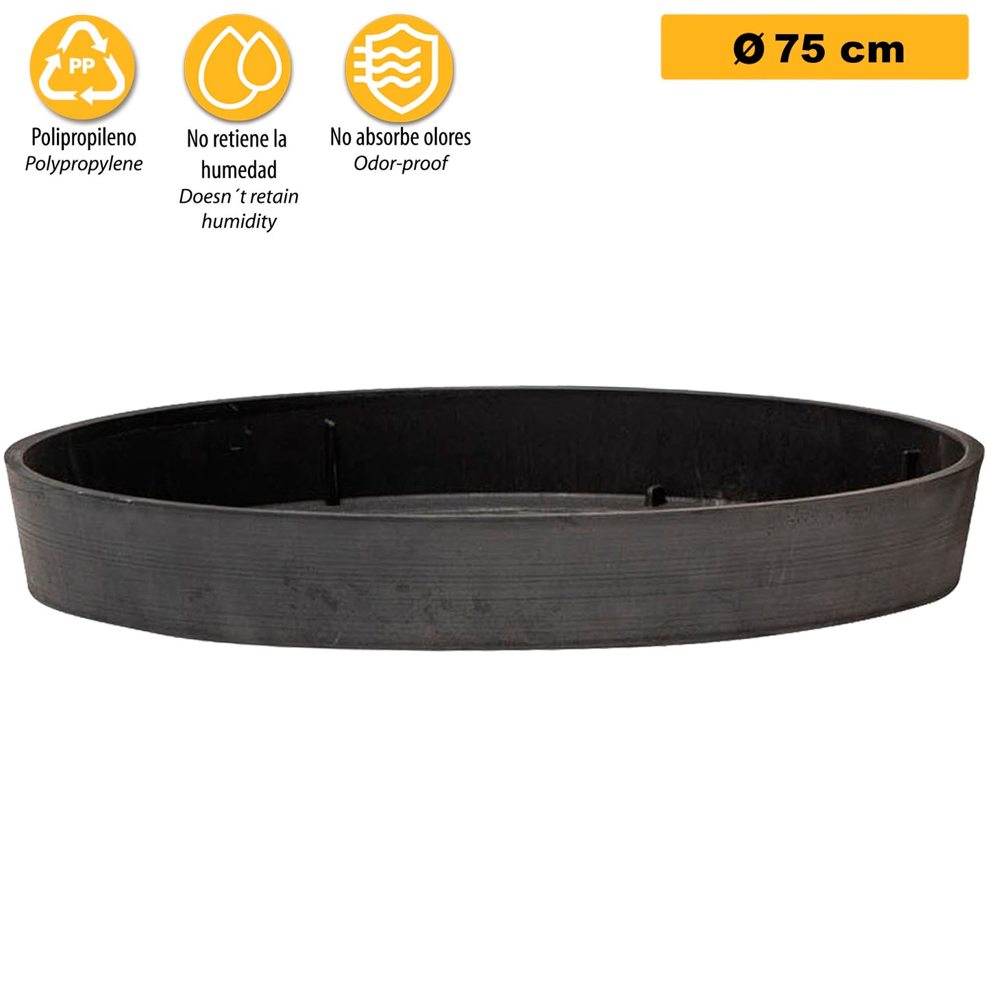 Platillo Para Maceta Ø Cm 75 Antracita_2