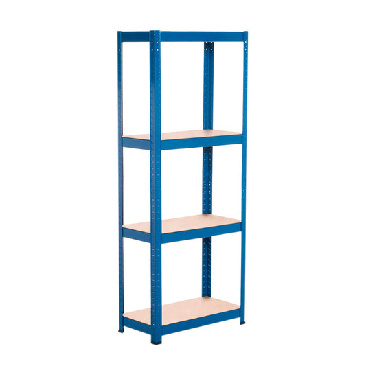 Estantería Metálica Azul Con 4 Baldas Ajustables 148x60x30cm 240kg 7house_0