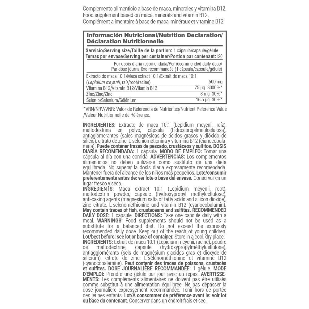 Maca 500mg - 120 Cápsulas Vegetales - Maca - Masmusculo_4