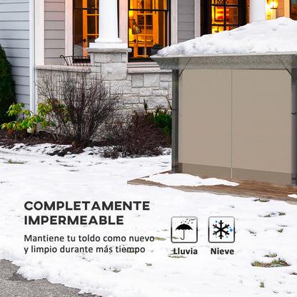 Outsunny Cubierta Protectora Para Gazebo 3x3 M Cubierta Impermeable Para Pérgola_3