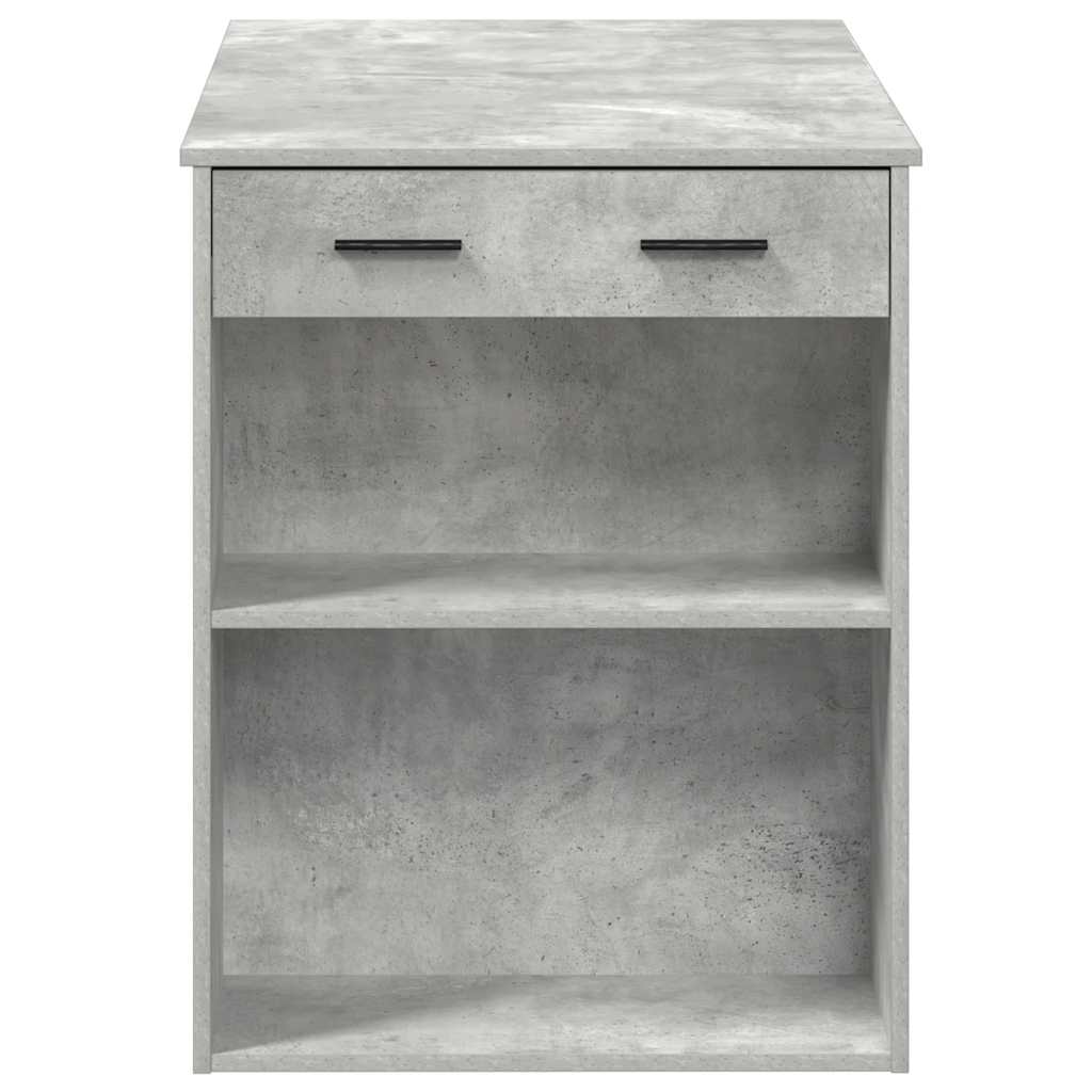 Escritorio Con Cajón Estante Madera Contrachapada Gris Hormigón_4
