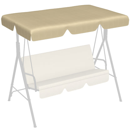 Outsunny Toldo De Repuesto Para Columpio De 3 Plazas 156x117x15 Cm Beige_0