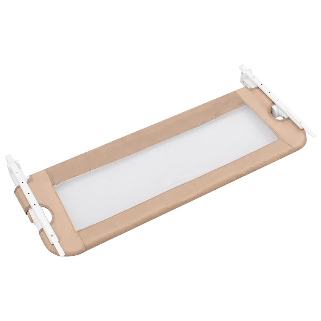 Vidaxl Barandilla De Seguridad Cama De Niño Poliéster Taupe 102x42 Cm_3