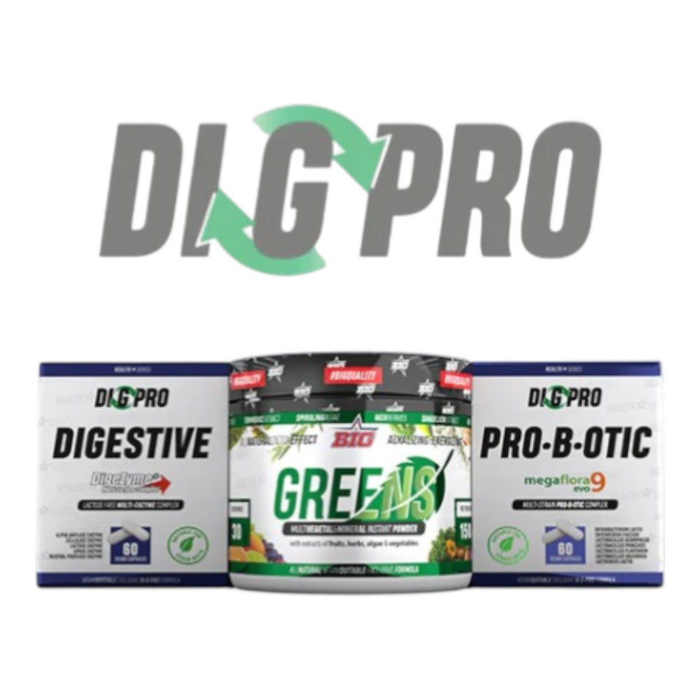 Pack Digepro (digezyme 60 Caps + Greens 150g + Megaflora 60 Caps) - Digestivos - Big_0