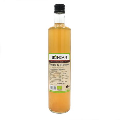 Vinagre De Manzana Ecológico Sin Filtrar Y Sin Pasteurizar Eco Bionsan 750ml_0
