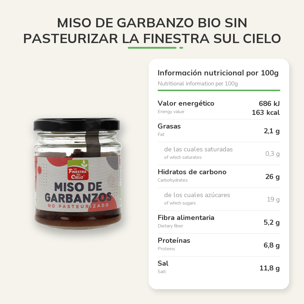 Información nutricional