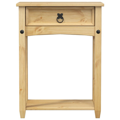 Mesa Consola Corona Madera Maciza De Pino 55x35x73 Cm_2