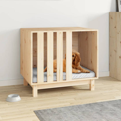 Casita Para Perros 70x50x62 Cm Madera Maciza De Pino_1