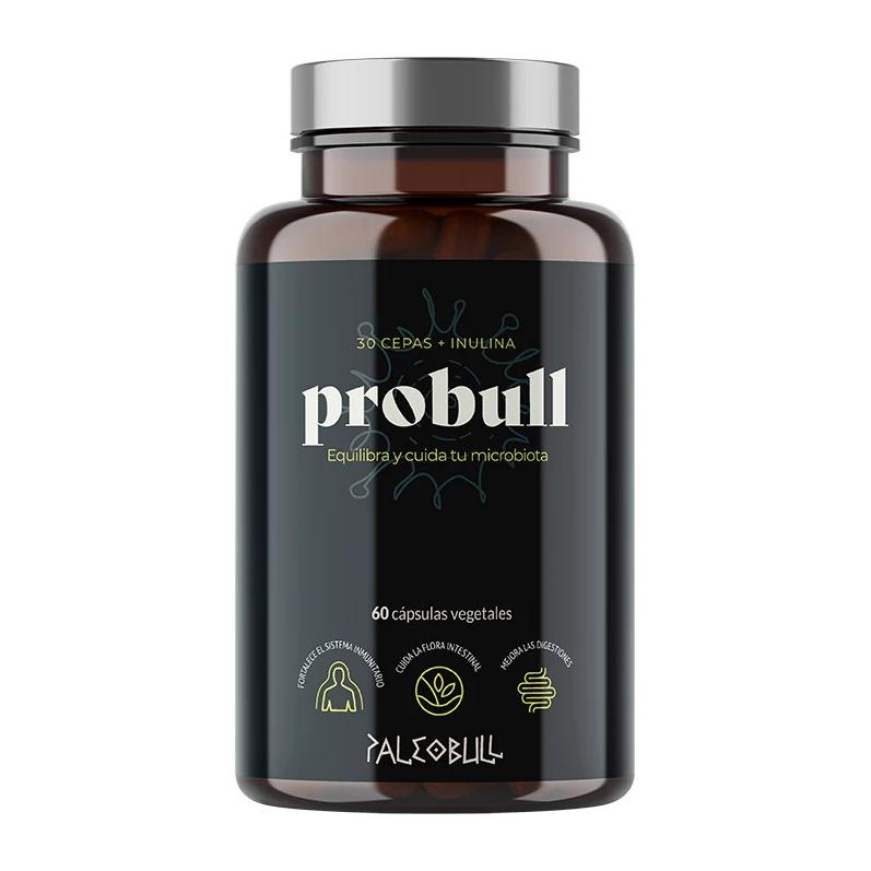 Probull probiótico de 30 cepas Paleobull 60 cápsulas