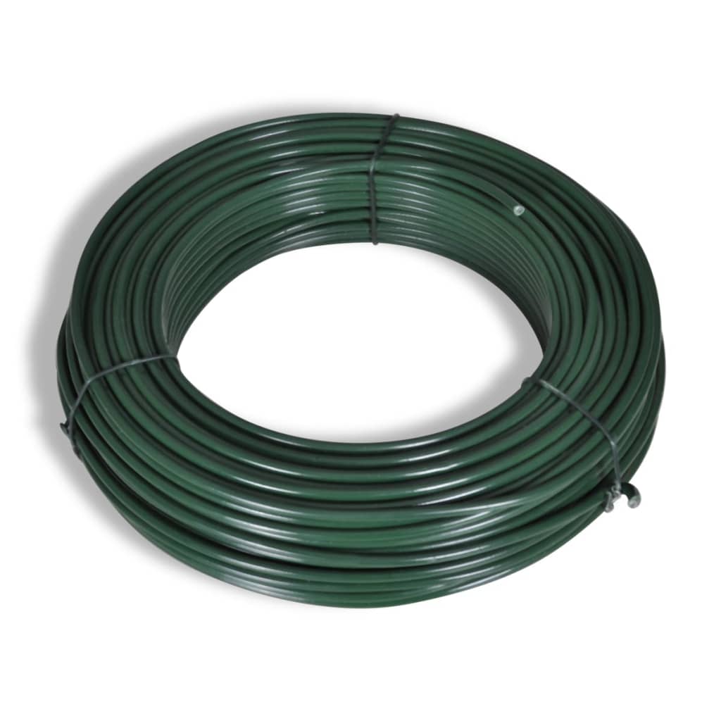 Valla De Tela Metálica Con Postes Acero Verde 1,5x25 M / Vetonek_2