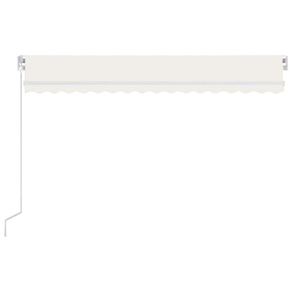 Toldo Retráctil Manual Con Led Crema 450x300 Cm_2