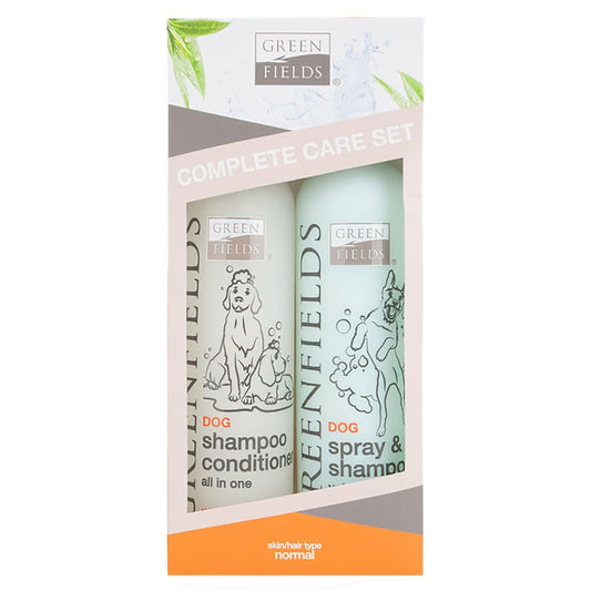 Greenfields Lote De Champú Y Espray Para Perros Completo 2x250 Ml_0