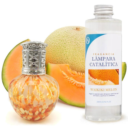 Lámpara Catalítica Drops Orange + Fragancia Waikiki Melon 200ml - Elimina Malos Olores, Impurezas Y Perfuma_0