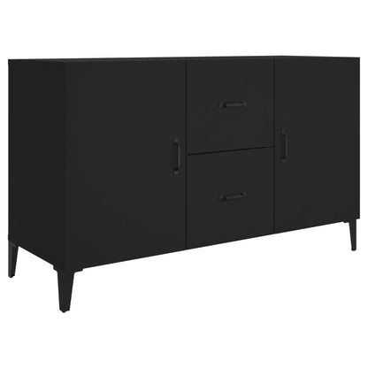 Aparador De Madera De Ingeniería Negro 100x36x60 Cm / Vetonek_2