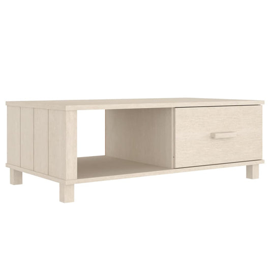 Mesa De Centro Hamar Madera Maciza Pino Marrón Miel 100x55x35cm_0