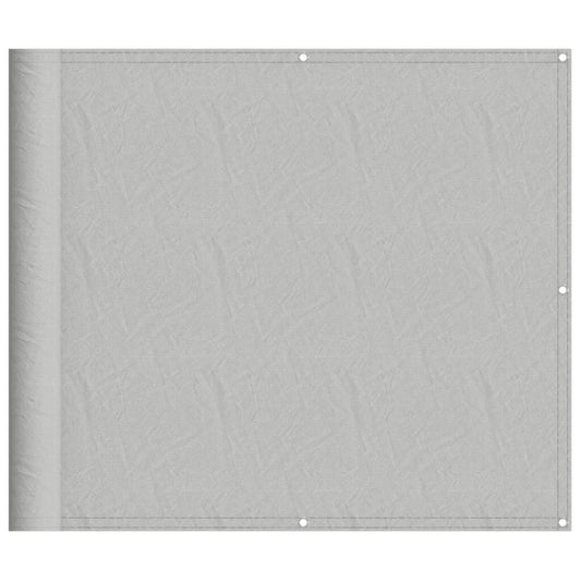 Vidaxl Pantalla De Balcón 100% Poliéster Oxford Gris Claro 90x400 Cm_0