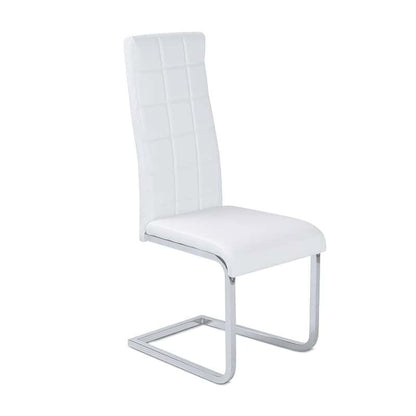 Pack 2 Sillas De Comedor Comet Polipiel Metal, Blanco, 42 X 104 X 52cm_3