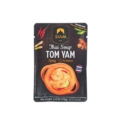 Pasta de Sopa Thai Tom Yam Instantánea (4 sobres individuales) Desiam 50 g