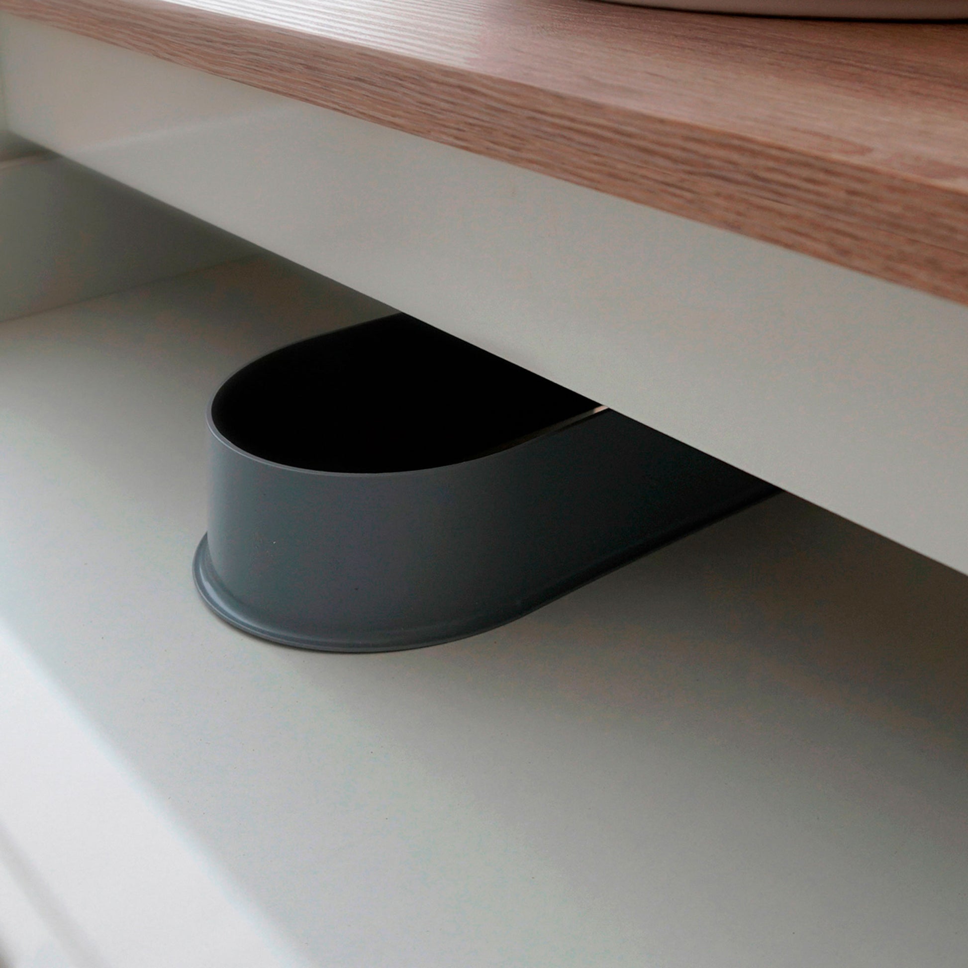 Mueble Baño 60cm Lavabo Sobre Encimera No Incluido, Armario Auxiliar Estilo Vintage 80x61x47cm, Briebe, Eterna, Blanco