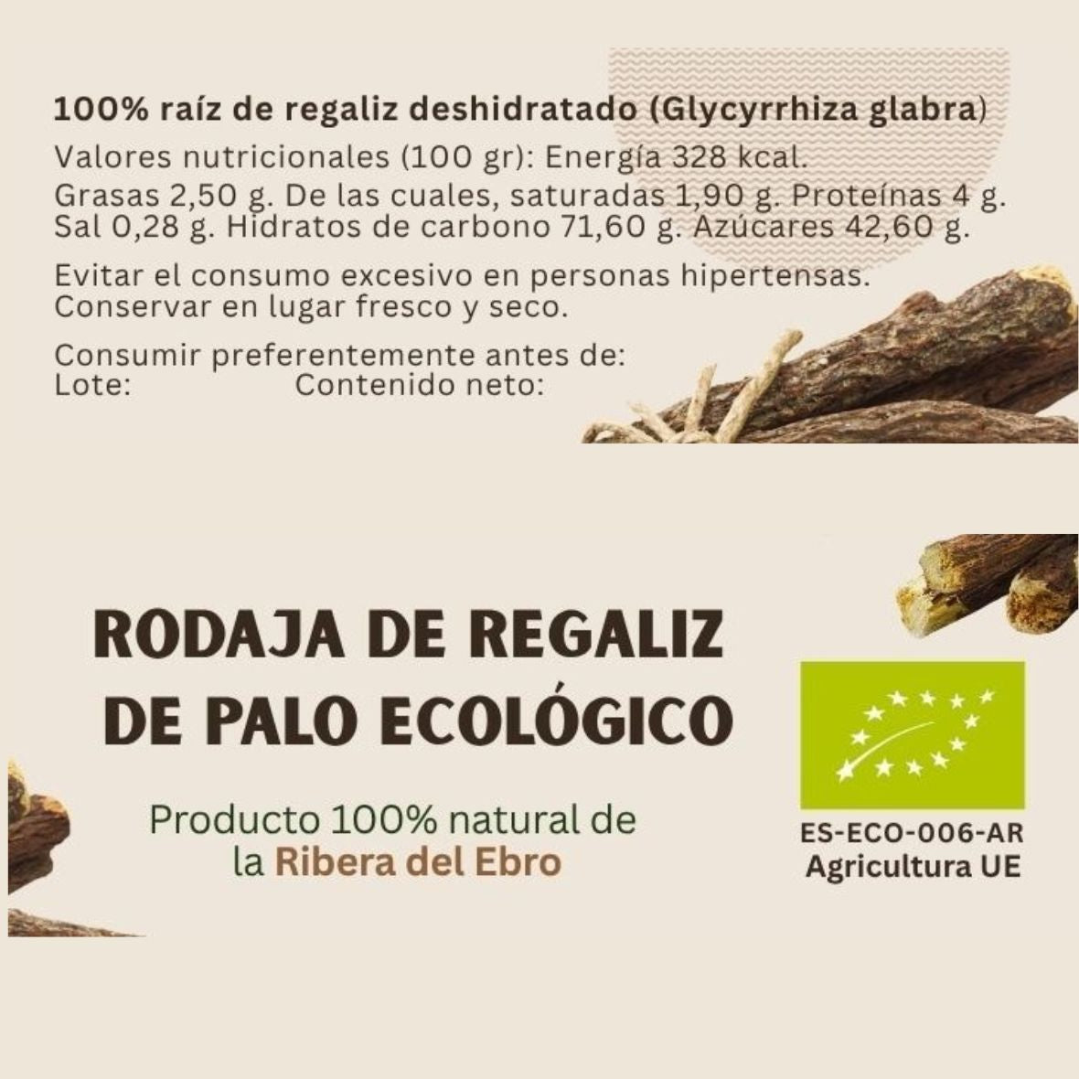 Rodaja De Regaliz De Palo Ecológico 30g_1
