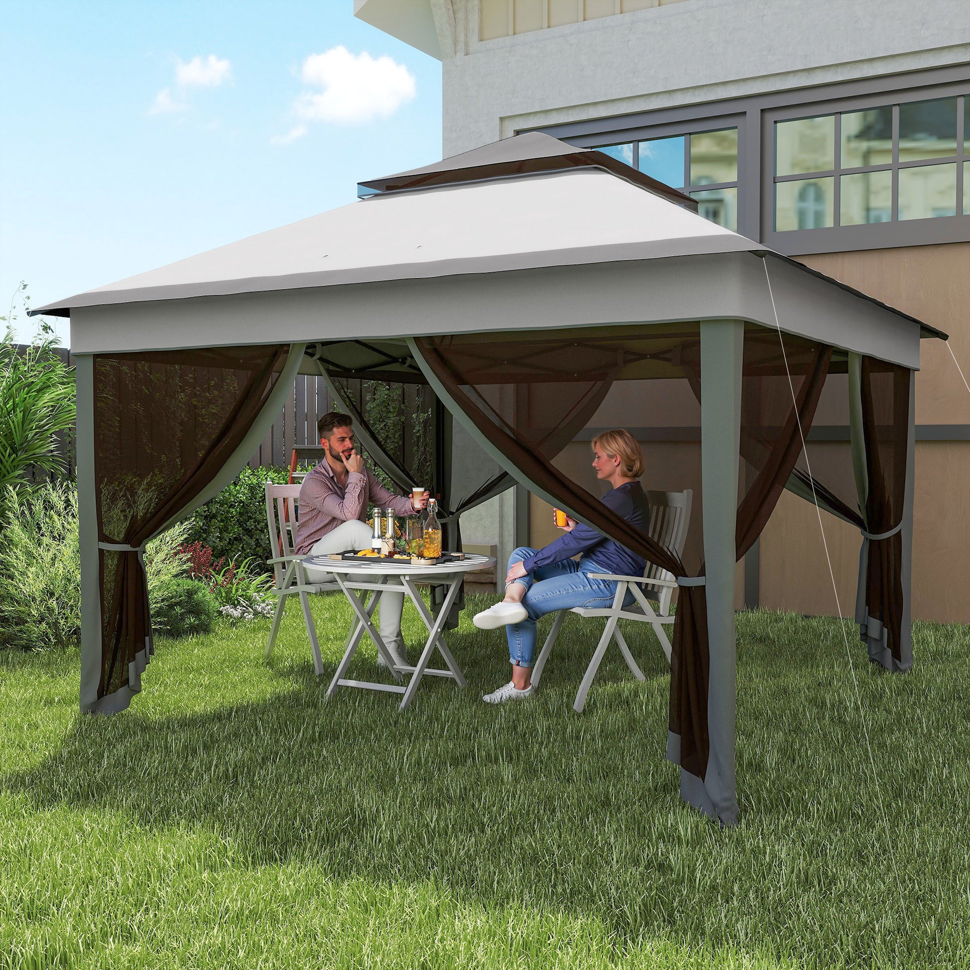 Outsunny Carpa Plegable 3x3x2_1
