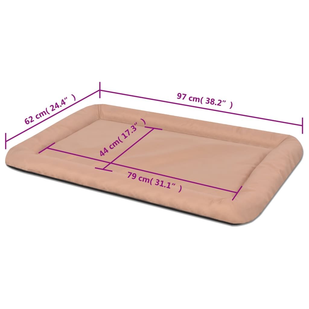 Vidaxl Colchón Para Perro Tamaño Xxl Beige_2