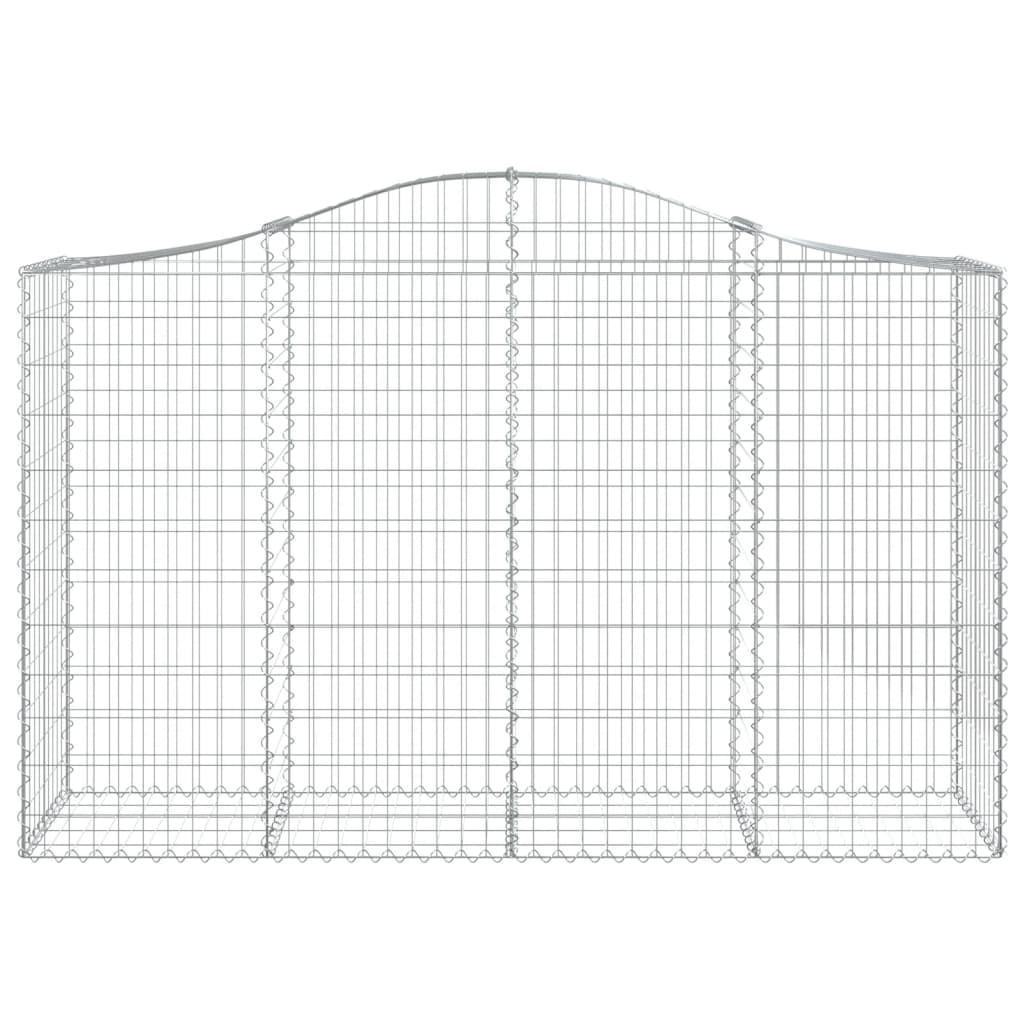 Cestas Gaviones 12 Uds Forma De Arco Hierro 200x50x120/140 Cm_3