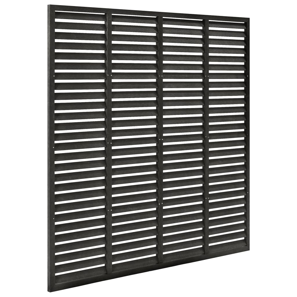 Valla De Lamas Wpc Gris Oscuro 180x180 Cm / Vetonek_1