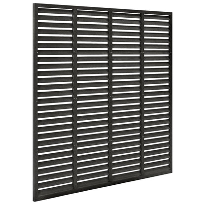 Valla De Lamas Wpc Gris Oscuro 180x180 Cm / Vetonek_1