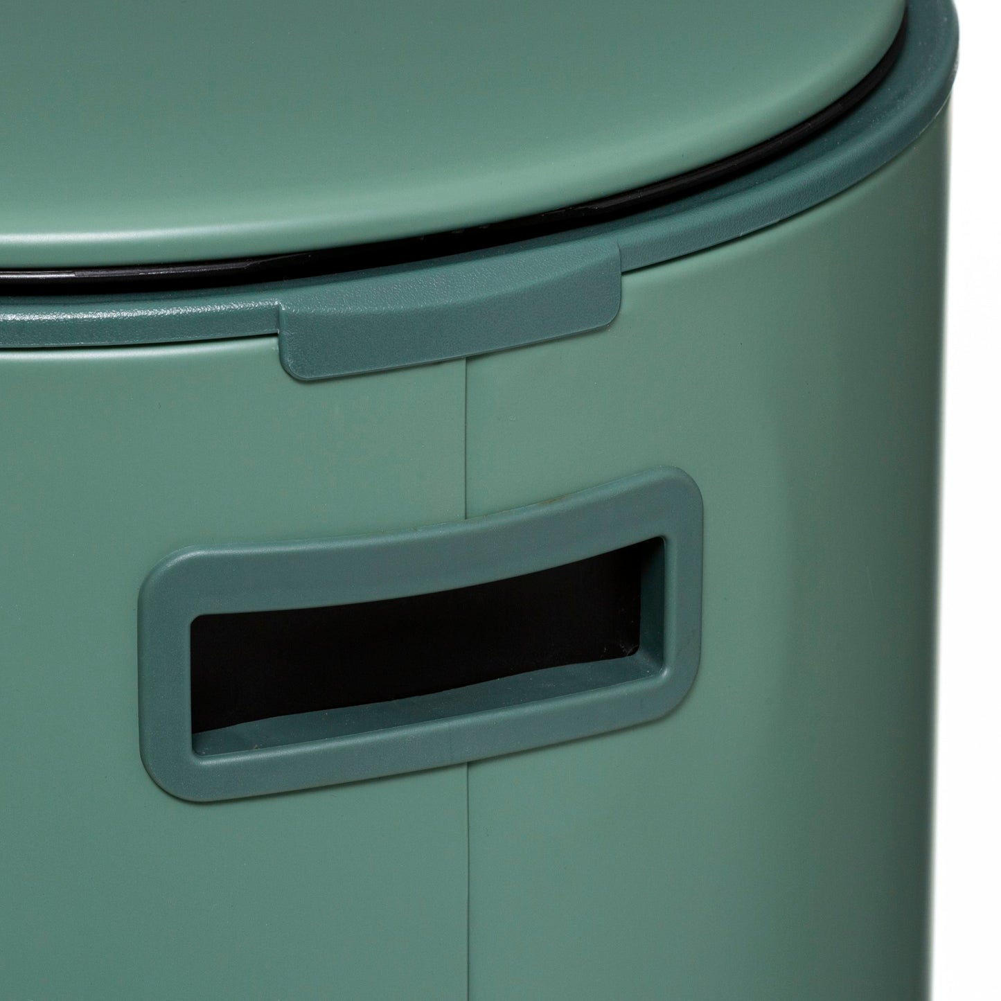 Papelera / Cubo De Basura / Contenedor De Residuos Con Pedal 30l Retro Verde Delta_3
