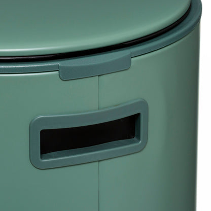 Papelera / Cubo De Basura / Contenedor De Residuos Con Pedal 30l Retro Verde Delta_3