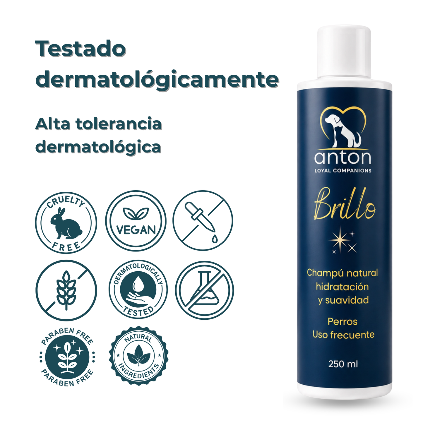 Champú natural para el cuidado del pelaje de perros – 250 ml_5