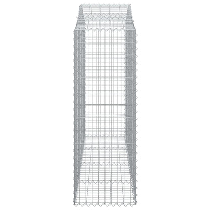 Cestas Gaviones 5 Uds Forma De Arco Hierro 200x50x140/160 Cm_4