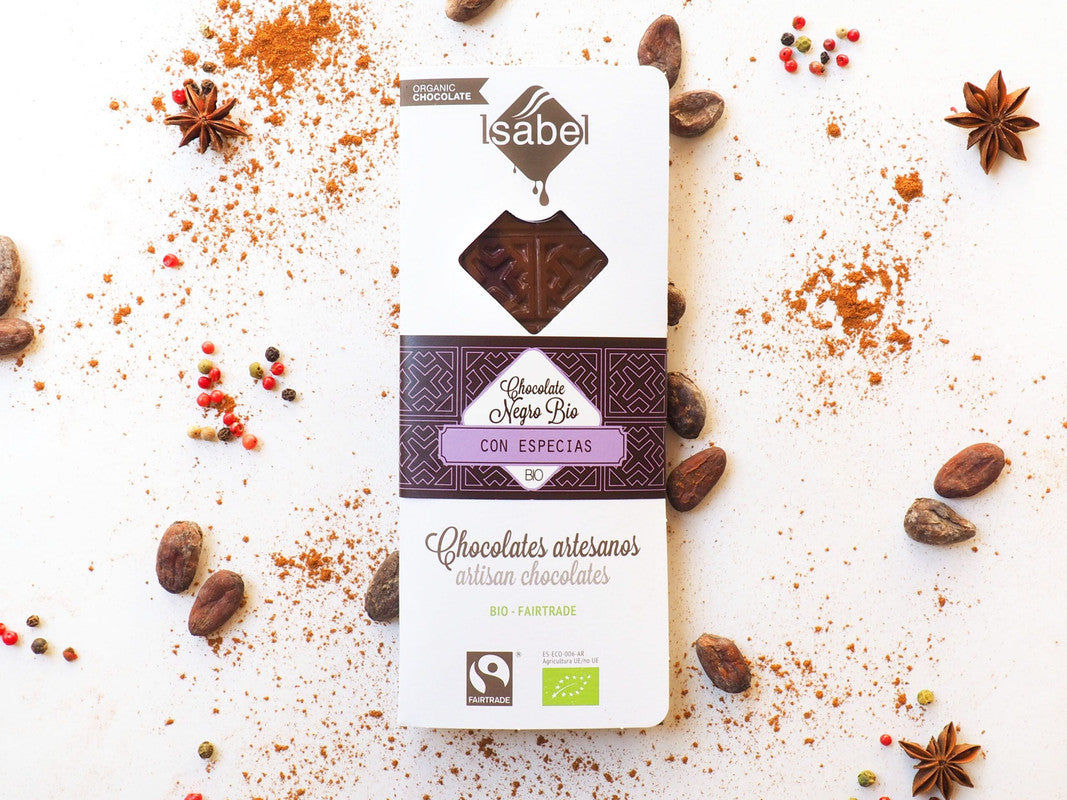 Tableta Bio chocolate negro con especias_0