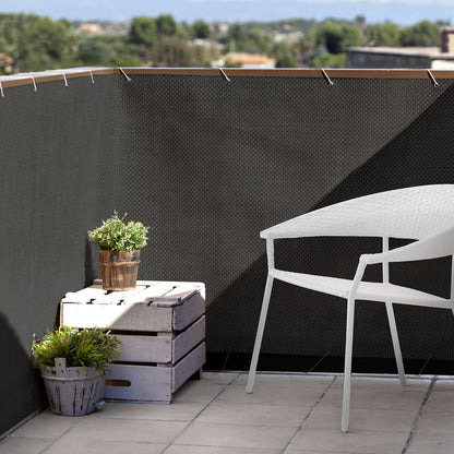 Malla De Balcón Rattan Luxe Brown - Ocultación Y Estilo - 0,9x3 M - Multicolor_2