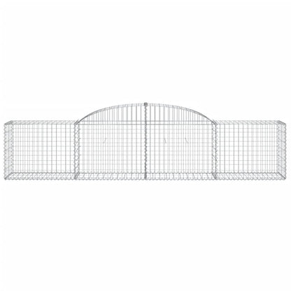 Cestas De Gaviones 12 Uds Forma De Arco Hierro 300x50x60/80 Cm_3