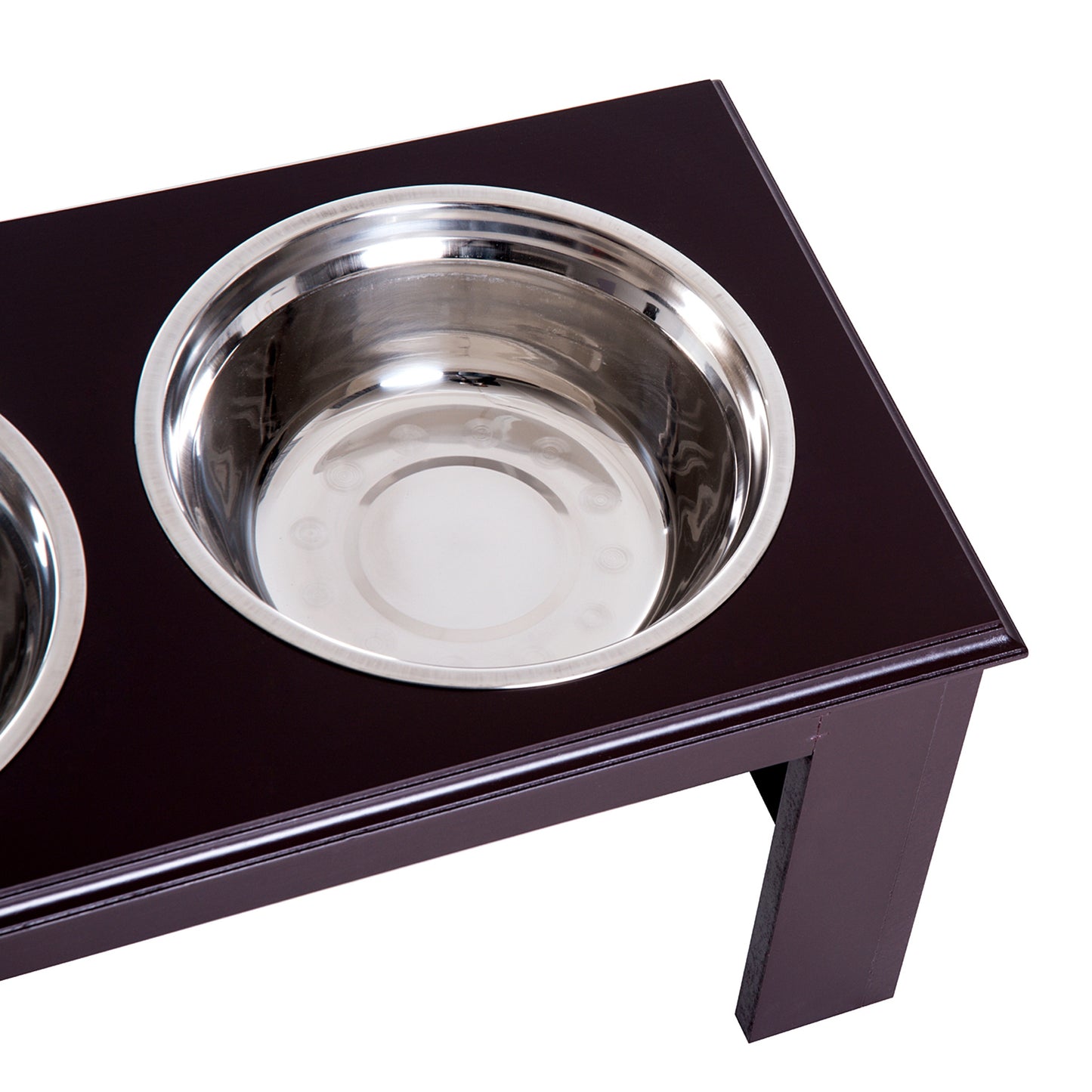 Pawhut Comedero Elevado Para Perros Con Soporte Y 2 Cuencos Extraíbles Acero_3
