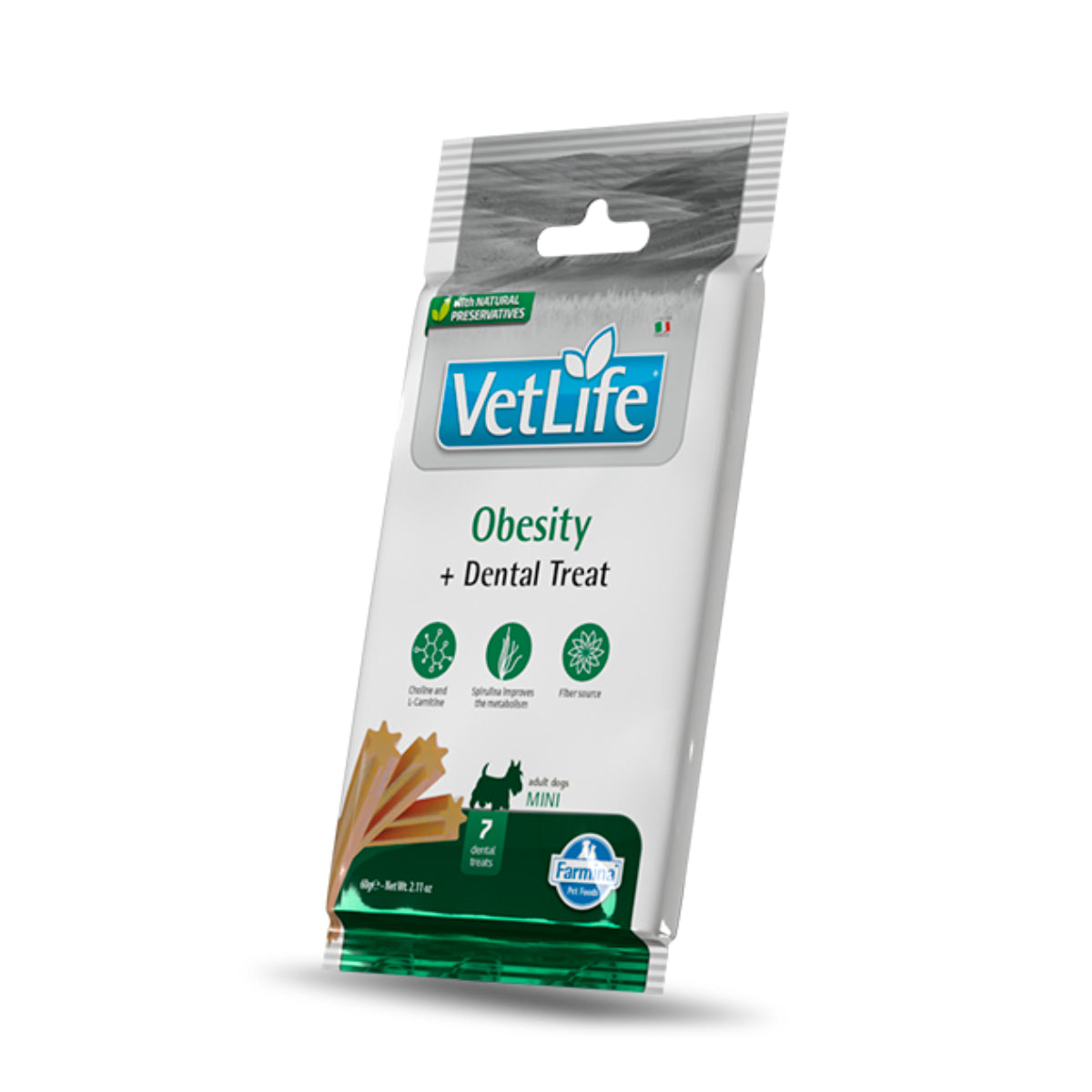 Treat vet life nat dog obesity adult mini, Farmina, 60 gr