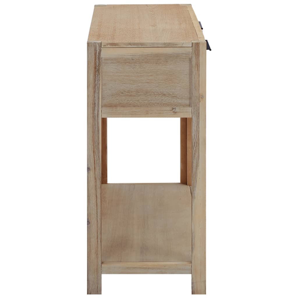 Mesa Consola De Madera Maciza De Acacia 82x33x73 Cm_2