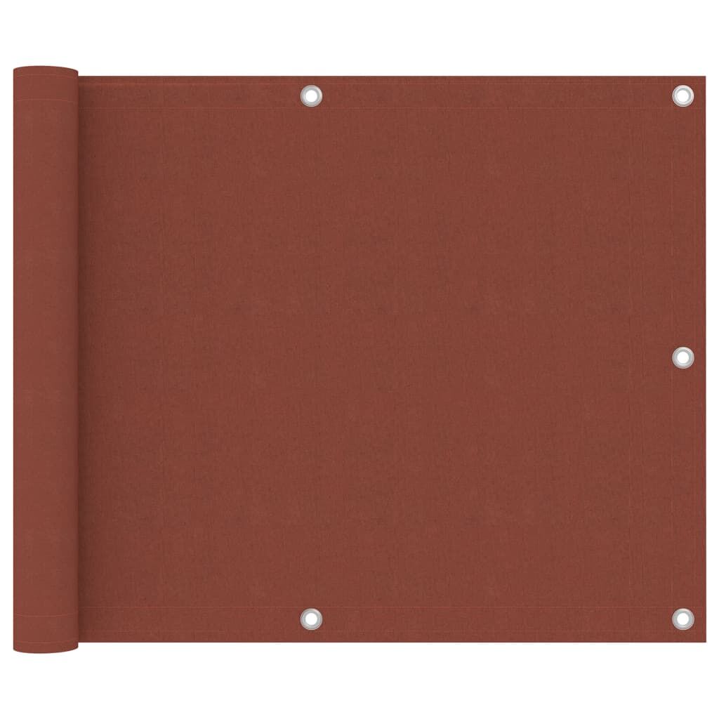 Vidaxl Toldo Para Balcón De Tela Oxford Terracota 75x300 Cm_0